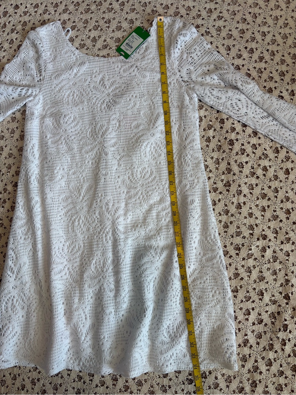 Lilly Pulitzer Foley Resort White Whirlpool Knit Lace Dress Size Medium NWT - Picture 12 of 12